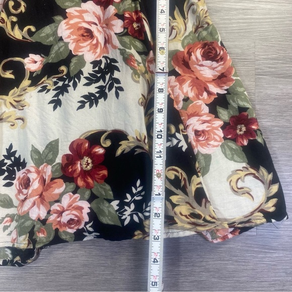 Amy Too! Vintage Floral Fit & Flare Dress Size 10 Made in USA - Picture 6 of 7